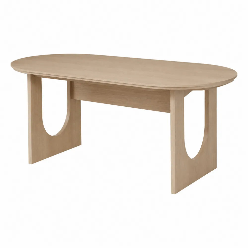 Mesa de comedor de madera de roble