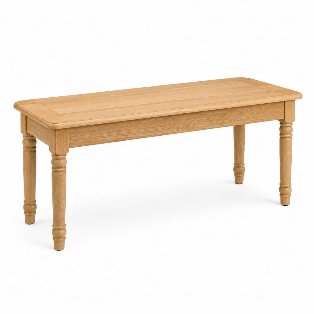 Banco de madera de roble