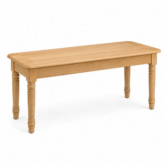Banco de madera de roble